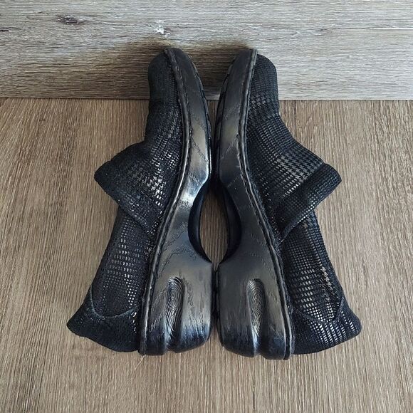 B.O.C Born Concept Black Herringbone Margaret Leather Clogs - 8.5 - Picture 7 of 10